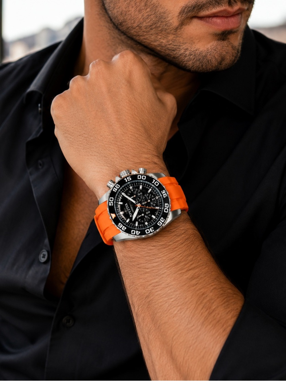 Invicta Speedway SCUBA Typhoon Men's Watch - 50mm. Orange - Picture 2 of 3